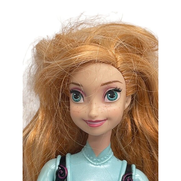 Mattel Disney Frozen Princess Anna Barbie Doll with Fashion Outfit Crown - Picture 16 of 16